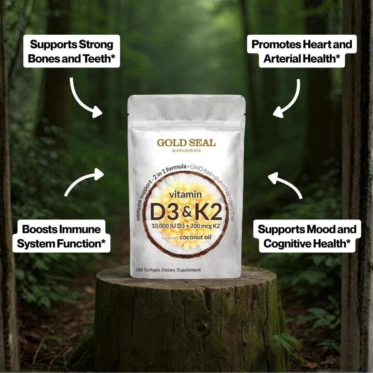 High-Potency Vitamin D3 & K2 Softgels
