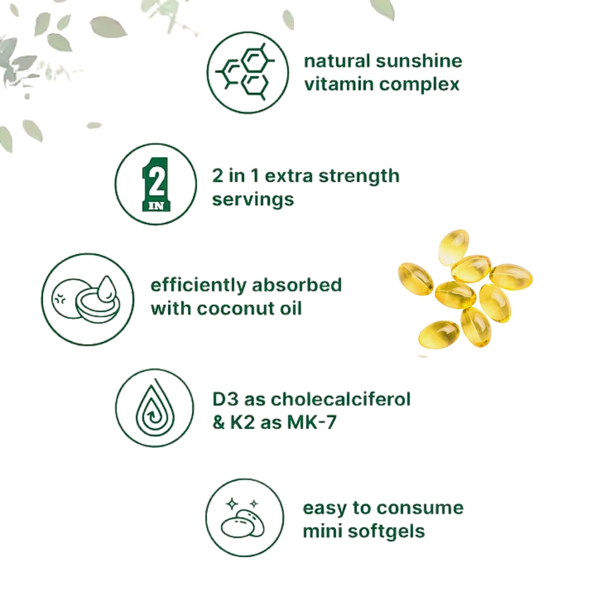 High-Potency Vitamin D3 & K2 Softgels