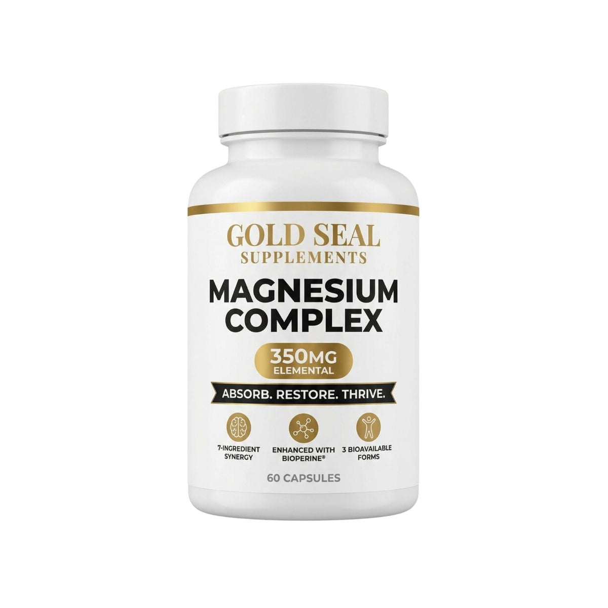 Gold Seal Magnesium Complex 350MG Elemental (1 Bottle)