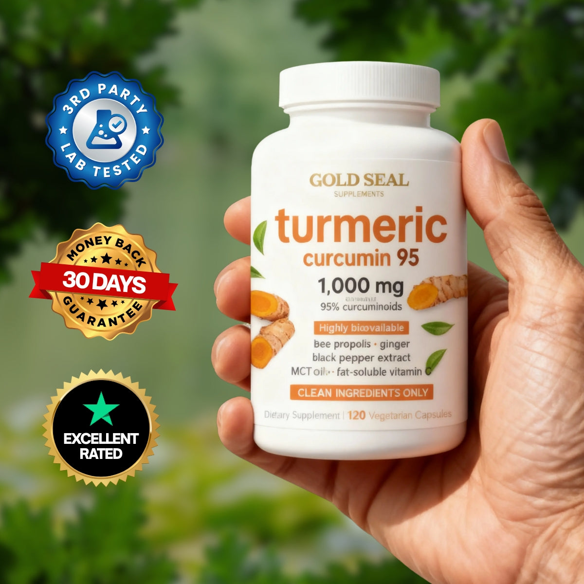 Turmeric Curcumin 1,000mg with Black Pepper & MCT Oil