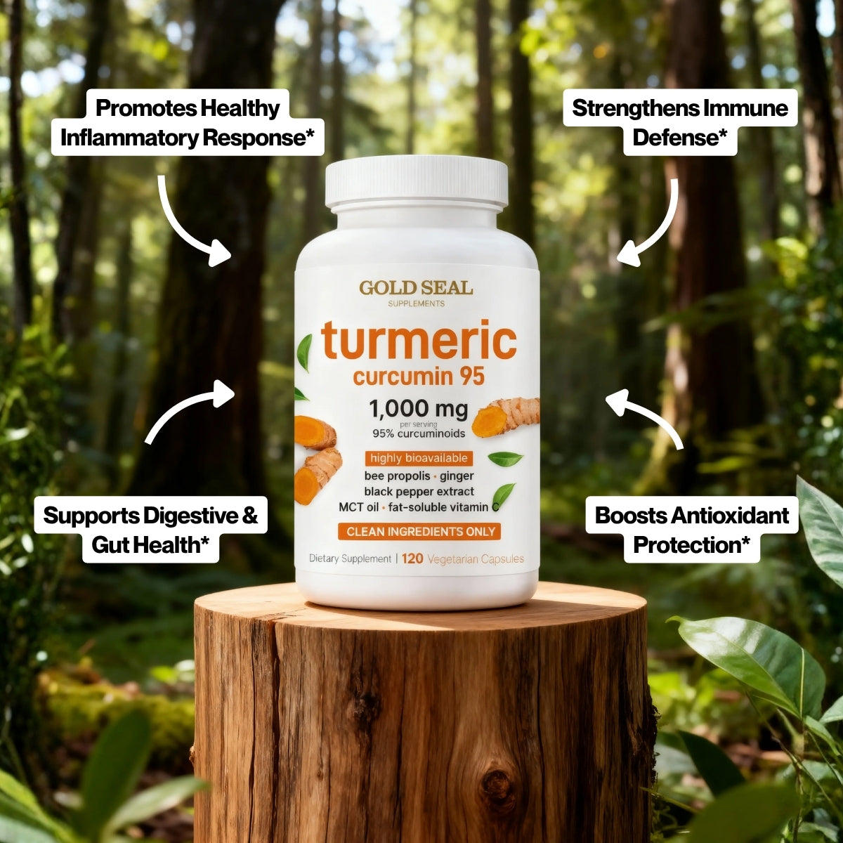 Turmeric Curcumin 1,000mg with Black Pepper & MCT Oil